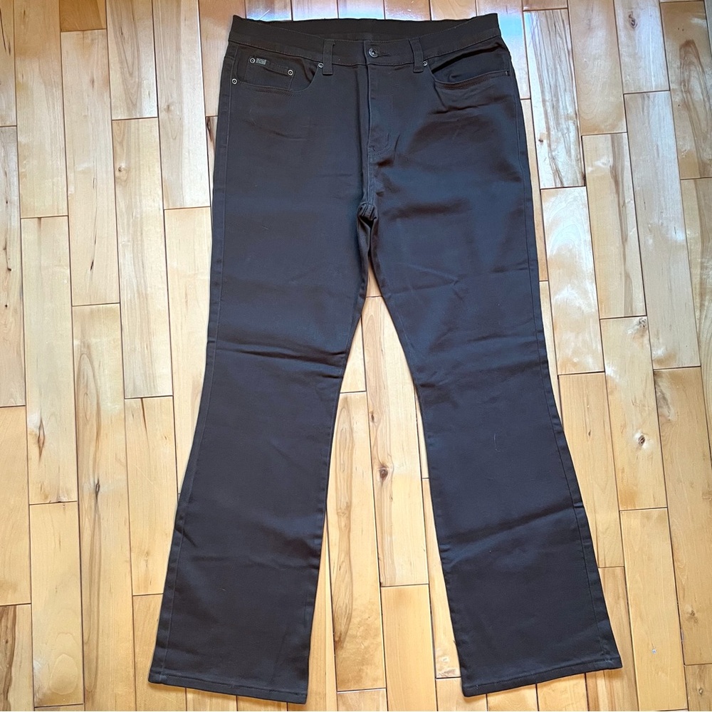 NWOT-DG2 Brown Bootcut Jeans-Size 12 by Diane Gilman - Picture 1 of 10